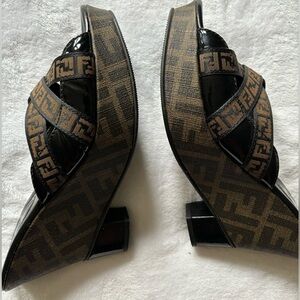 FENDI wedges. Women’s 10. Like new.